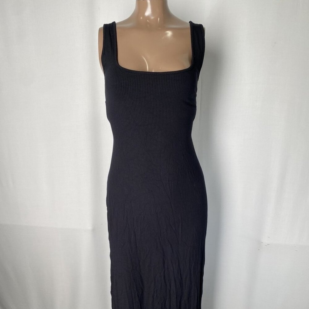 NEW L SPACE Women’s Mara Sleeveless Square-Neck Dress – Black – Size M